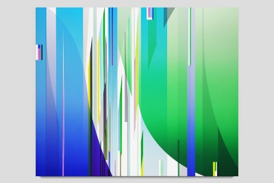 Slide 1, 2024 acrylic on canvas 60 x 72 inches